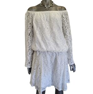 162B. NWT SHE soul harmony energy White Lace Dress - Size XL